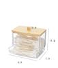 Desktop Square Cotton Swab Dental Floss Portable Plastic Storage Box Transparent Household Dustproof And Waterproof Storag
