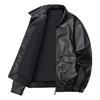 Tooling locomotive style new men's leather jacket pu American retro old money style couple casual leather jacket