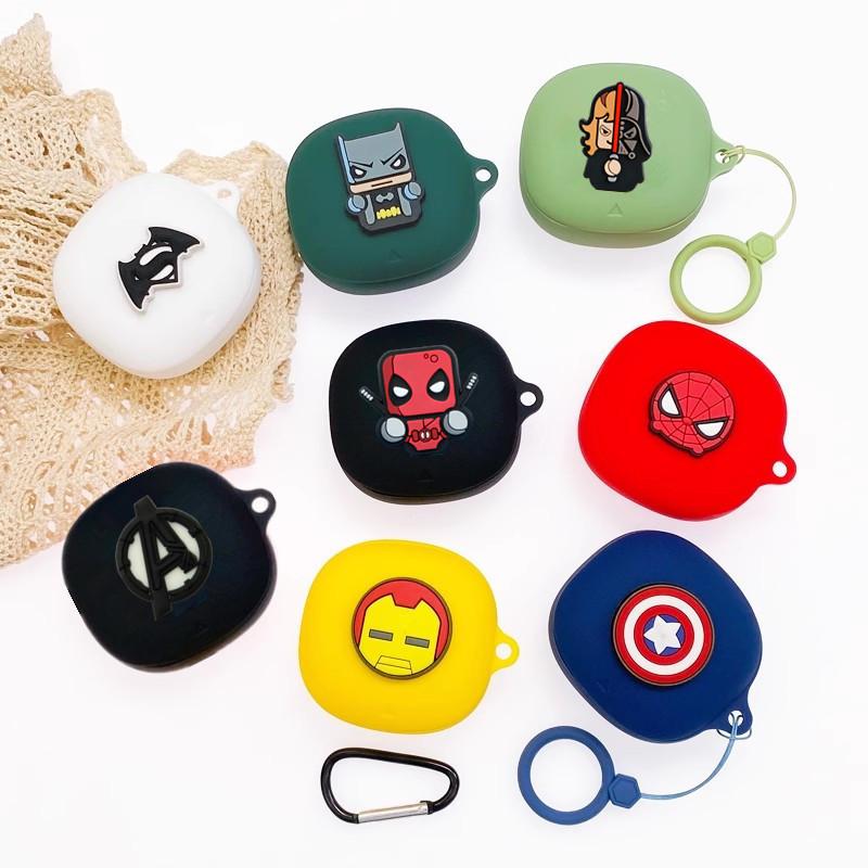 BEAST KINGDOM Marvel Earphone Case for Anker Soundcore Liberty 4 / 4Pro Silicone Wireless Earbuds Protective Cover With Hook