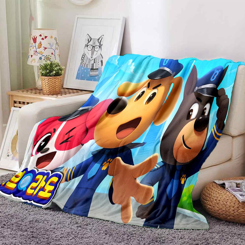 1Pc Police Party Celebration Blanket For Couch Bed Plush Cozy Fuzzy Blanket Super Soft Warm Blankets For Fall And Winter 0918146