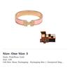 HERMES Clic H Enamel Bangles Women's Pink/Rose Gold H700001FO1z
