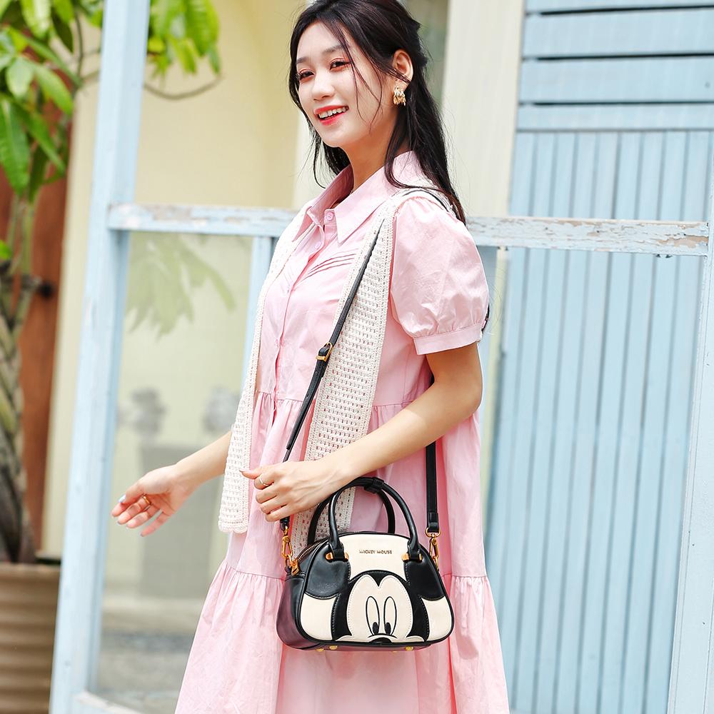 New Disney Mickey Series PU One Shoulder Handbag Women's Black BMK-71539B