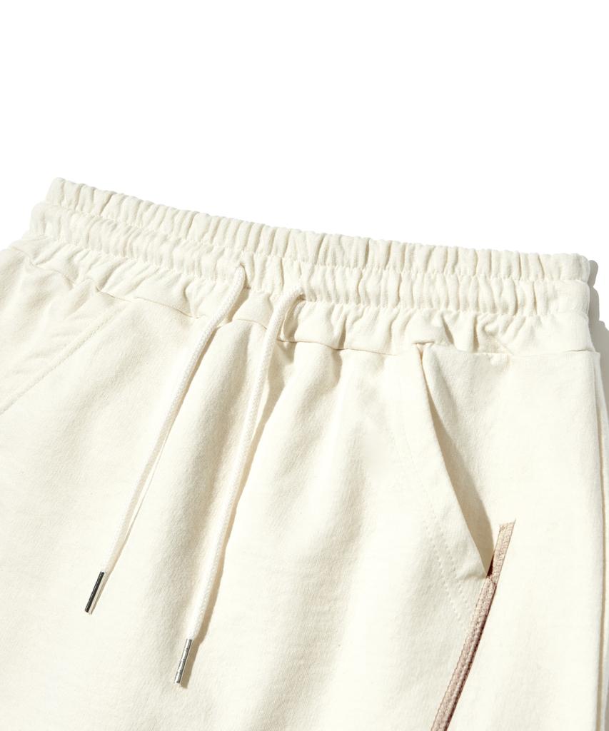 Peace Maker Pocket Sweat Mini Skirt (Cream)