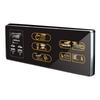 Умная панель выключателя-диммера с USB-зарядкой - Отделка из шлифованного металла