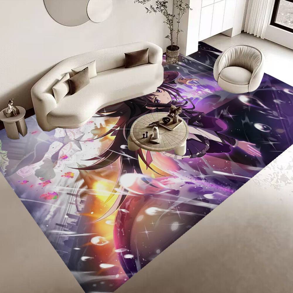 Anime Puella Magi Madoka Magica Door Mat Cheaper Anti-slip Modern Living Room Balcony Printed Bedside Mats
