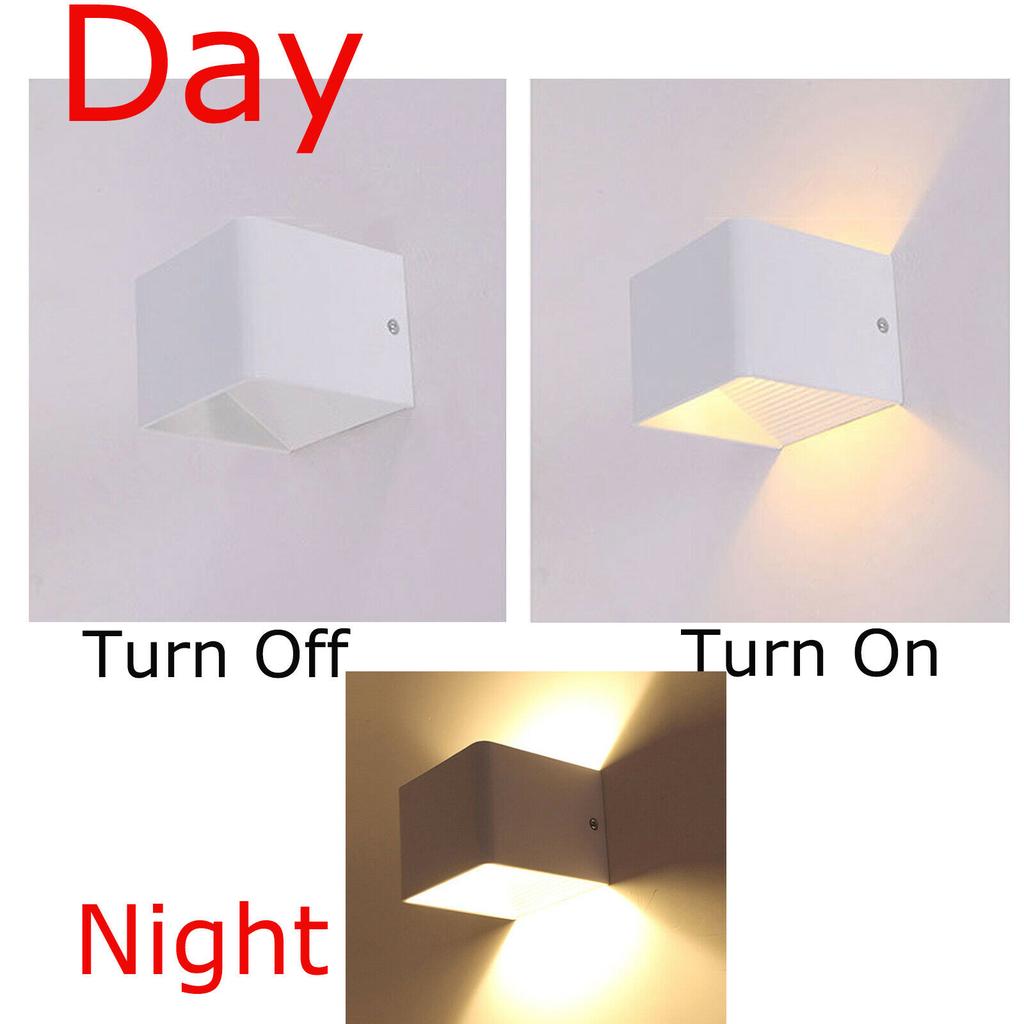 Настенный светодиодный современный светильник для спальни 3W 5W 7W Up Down Cube Бра Лампа Простая кроме освещения