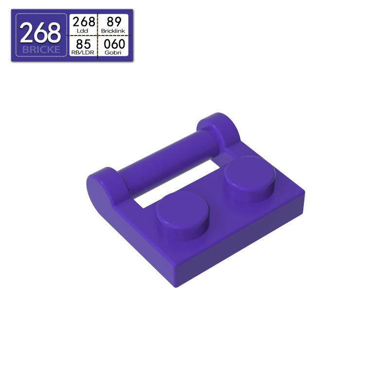 BRICKE 1x2 Hinge Plate with Side Handle, Compatible with LEGO 48336 MOC Blocks