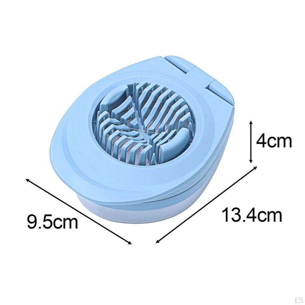 Efficient Egg Slicer for Perfectly Cut Boiled Eggs and Soft Fruits