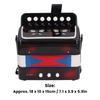 7 Keys Control 2 Bass Kids Educational Musical Instrument Stage Button Accordion for Beginners Performance Practice