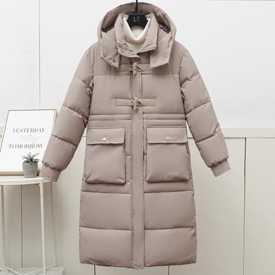 Зимние куртки, женские пальто с капюшоном, модные свободные толстые теплые длинные парки больших размеров, женские пальто