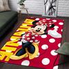 1 шт. Ковер с рисунком Микки Мауса и Минни от Disney, Ковер для зоны, Нескользящий ковер, Ручная стирка, Коврик для пола, Подходит для гостиной, спальни, домашнего декора