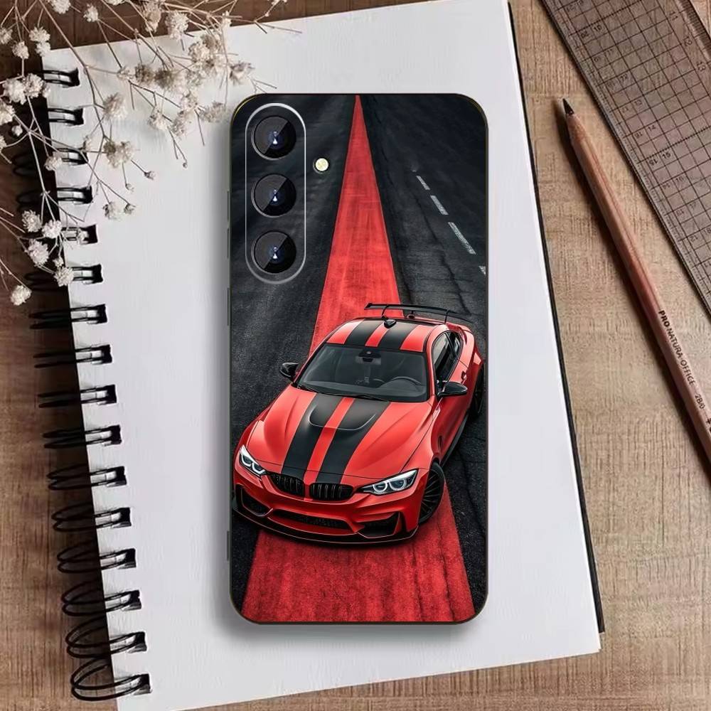 Чехол для телефона Sport Car для Samsung Galaxy A73, A21s, A22, A31, A52, A53, A71, A41 Мягкий черный корпус