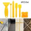 6PCS/Set Plastic Beauty Seam Tool Silicone Edge Smooth Caulking Tool Building Construction