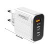 40 Вт Двойной PD и USB-порт Блок быстрой зарядки EU Plug Тип C USB Настенное зарядное устройство для телефона Планшета Быстрый адаптер питания