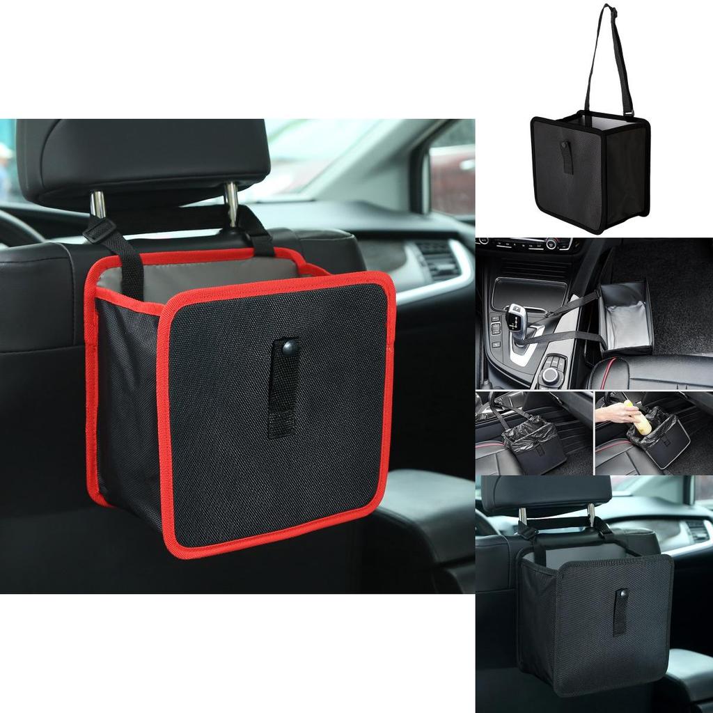 Универсальный черно-красный органайзер для автомобильного сиденья из ткани Оксфорд с водонепроницаемым дизайном для эффективного хранения