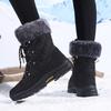 TUINANLE Warm Winter Boots Women Cotton Shoes High Top Snow Boots Fashion Mother Plush Shoes