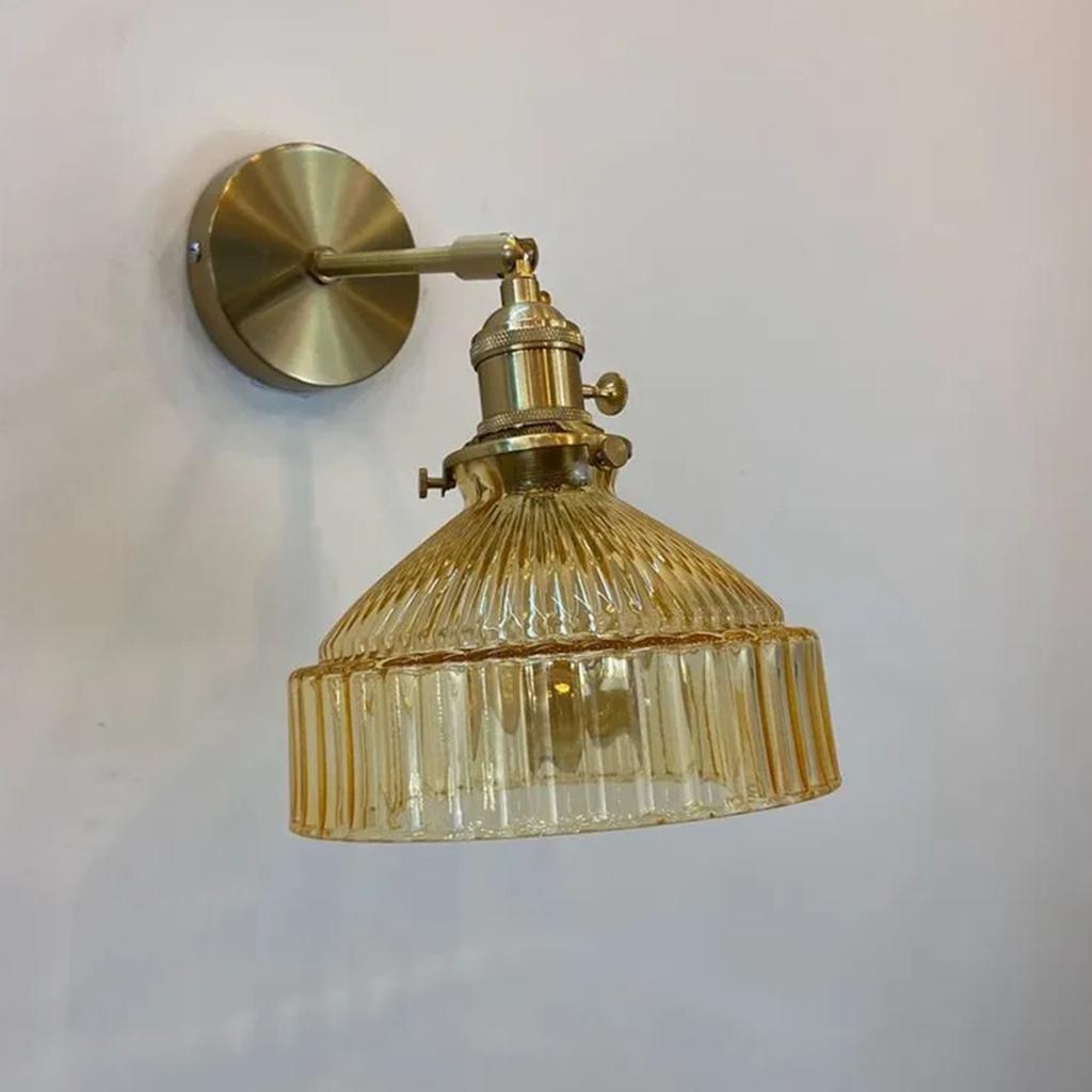 Retro Brass Glass Chandelier, Homestay Bar, Restaurant, Bedside Light, Creative And Personalized Coffee Shop, Living Room Lighting Fixtures