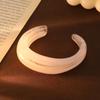 Bohemian Irregular Wide Bracelet Shiny Retro Hand Ring Temperament Acrylic Open Bangle  Women
