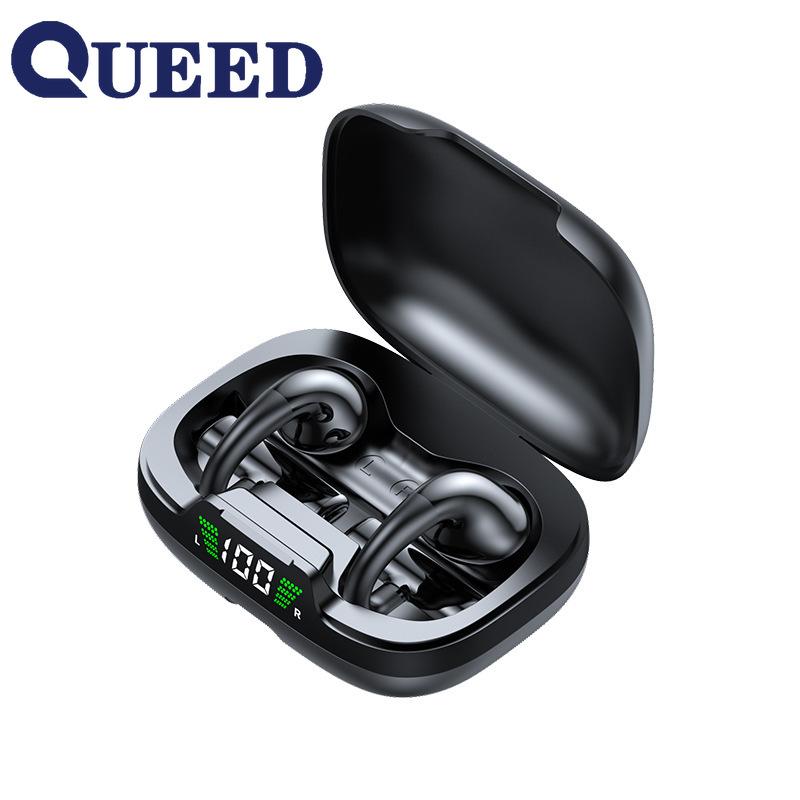 Новая беспроводная Bluetooth-гарнитура TWS Tws Twarm Black Безтехнологичная технология Безболезненные спортивные беспроводные Bluetooth-наушники для занятий спортом