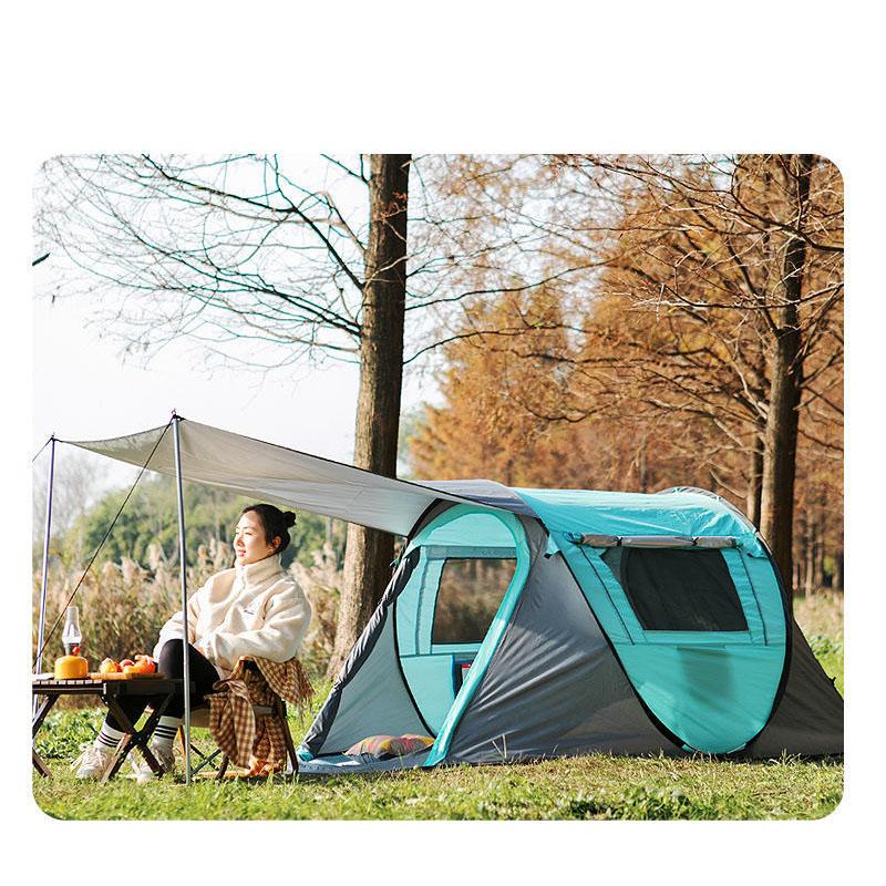 Откройте палатку за одну секунду, автоматическая на открытом воздухе, толстая непромокаемая солнцезащитная палатка без постройки, палатка для кемпинга, кемпинга