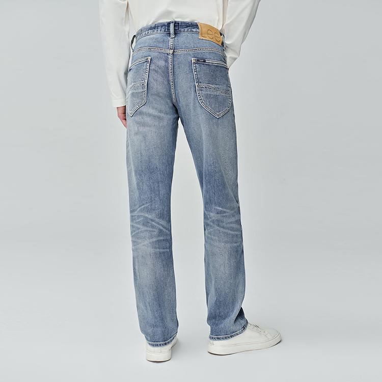 Lee SS25 Jeans Men's Light Blue Moderate Straight Fit Pants LMB256726209162A09183