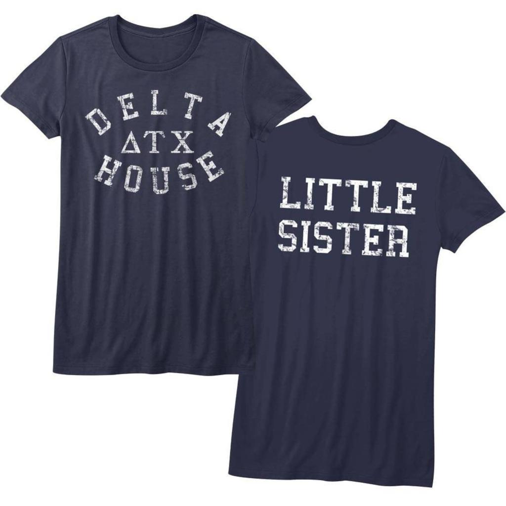 Animal House Delta House Navy Junior Women's T-Shirt