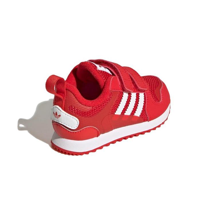 adidas Оригинальные ZX 700 Устойчивые к истиранию Низкие детские кроссовки Красные для младенцев и малышей GV8872