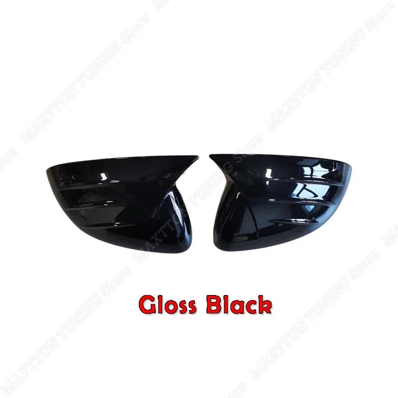 Gloss Black Side Rearview Mirror Covers For Mercedes Benz W206 S206 C180 C200 C200d C300 C300d C300e - Wing Mirror Caps