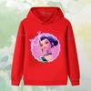 Autumn Single Fun Printed Girl Group Fashion Boy Girl  Casual Comfortable Warm Hooded Sweatshirt Children Long Sleeved Clothing