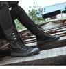 Fashion Men Boots Outdoor Fashion Men's Casual Shoes Canvas High Top Shoes Ankle Boots Black High Top Boots