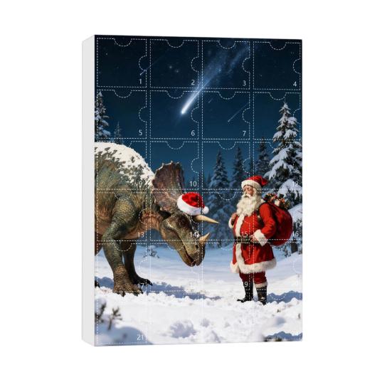 Christmas Countdown Calendar Advent Box 24-Day Mini Cute Flying Dragon Ornament Multifunctional Holiday Decoration for Kids Family Home Car