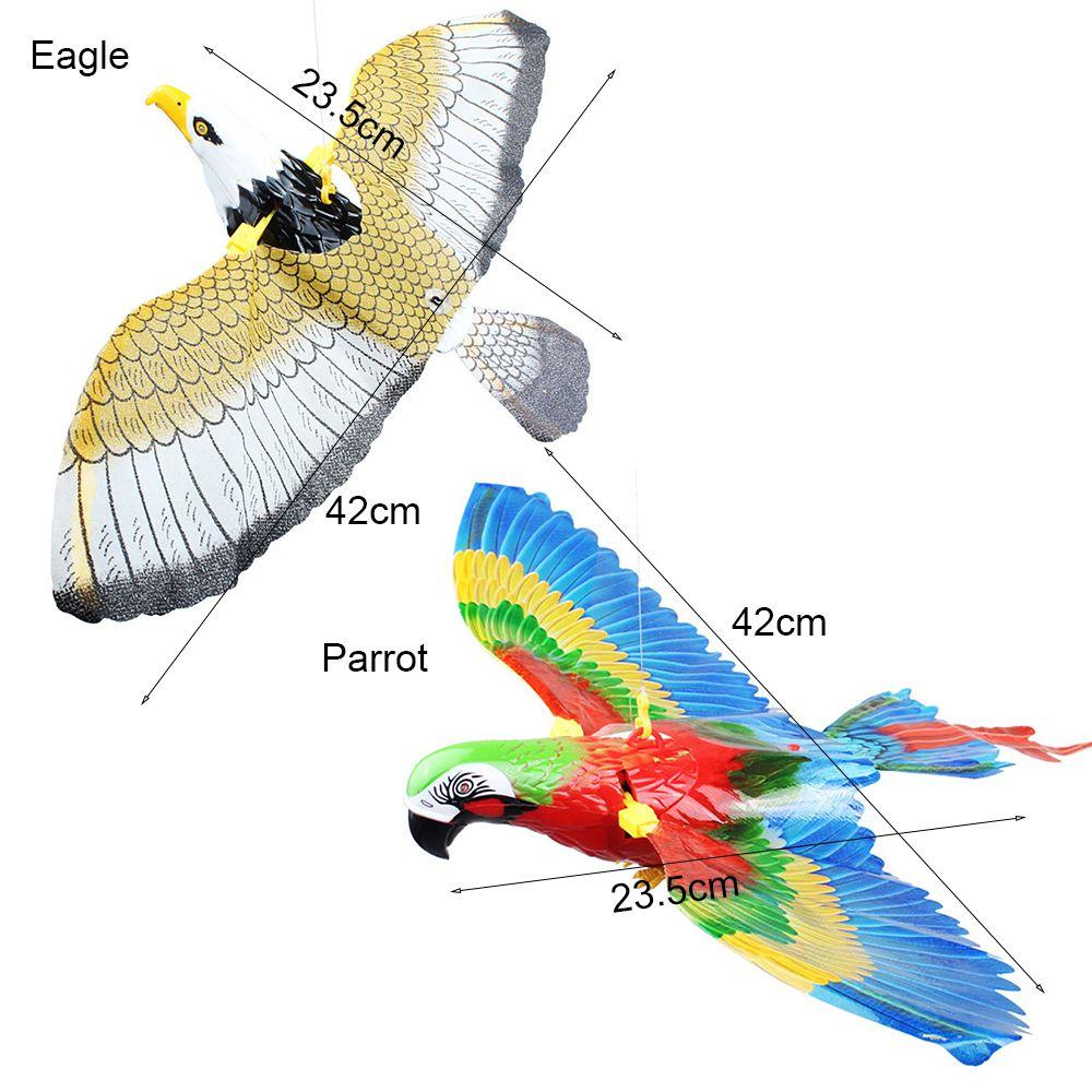 Retractable Funny Cat Teasering Simulation Bird Toy Interactive Cat Toys Flying Bird Electric