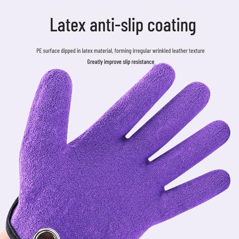 Утолщенные перчатки для ловли рыбы с защитой от проколов: Нескользящий, водонепроницаемый для морской и скальной рыбалки