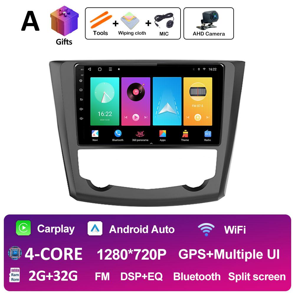 GPS-навигация Android14 для Renault Kadjar 2015 2016 2017 2018 2019 Беспроводная Carplay Автомагнитола QLED IPS Экран WIFI Аксессуары
