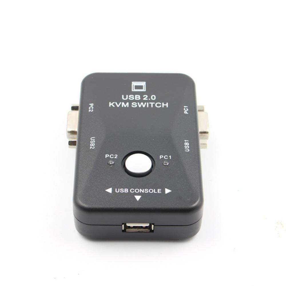 Switcher 2 Port VGA KVM Switch VGA USB 2.0 KVM Switcher for Computer/Mouse/keyboard/U Disk