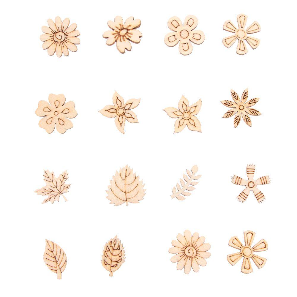 20mm 100pcs Paint Natural  Gift DIY Wooden Decoration Wood Slice Scrapbooking Embellishments Doodle Educational
