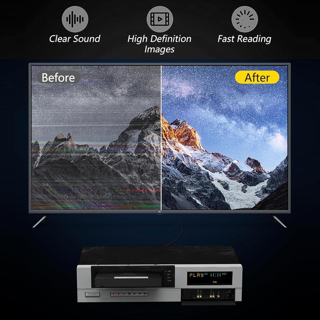 VHS Player Head Cleaner VCR Head Cleaner Wet Technology Reusable Safe Cleaning VHS Video Head Cleaner for VCR VHS Player