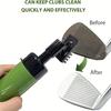 1/2pcs Golf Club Cleaner Groove Tube Golf Brush Golf Club Brush with Leakproof Reservoir Tube Squeeze Bottle for Easy Cleaning