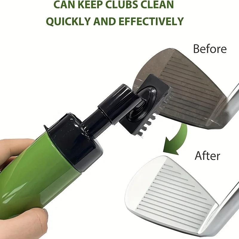 1/2pcs Golf Club Cleaner Groove Tube Golf Brush Golf Club Brush with Leakproof Reservoir Tube Squeeze Bottle for Easy Cleaning
