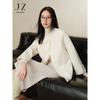 JUZI ANNACO Elegant Chinese Style 100% Wool Double-faced Short Coat