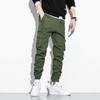 Men's Plus Size Casual Pants, Work Pants, Jeans, Autumn Loose Ankle Pants, 9-inch Elastic Waistband