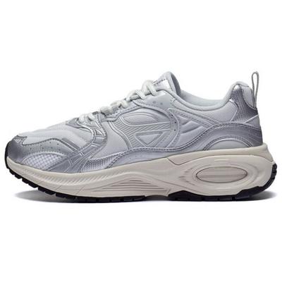 Li Ning 92 Cici Retro амортизирующие нескользящие прочные низкие спортивные повседневные туфли женские кроссовки серые AGCS278-3