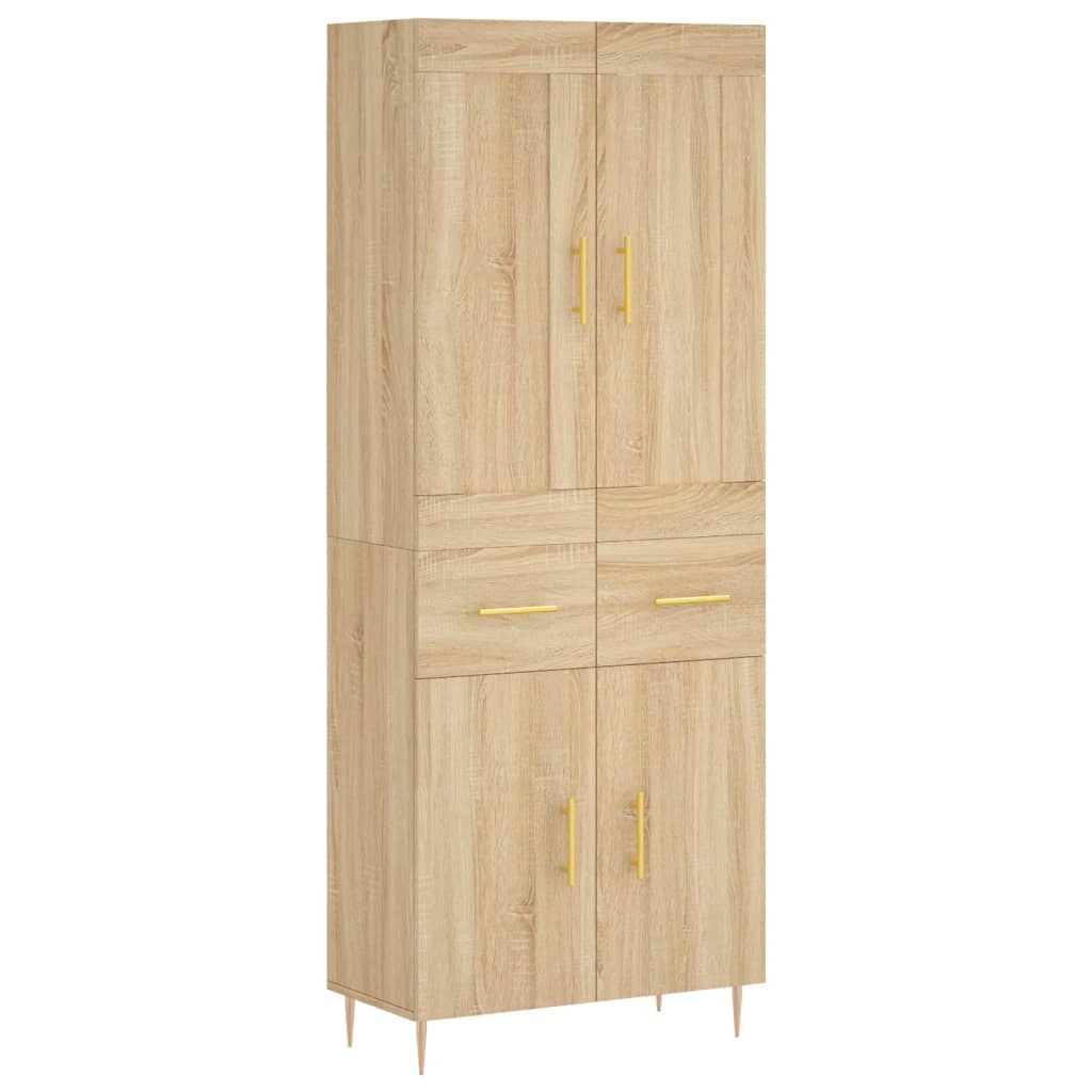 Highboard Sonoma Oak 69.5 x 34 x 180 cm Particleboard