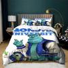 3pc Mon-sters University Bedding Set Double Lightweight Quilt Cover Single Ultra Soft Duvet Cover with Pillowcases
