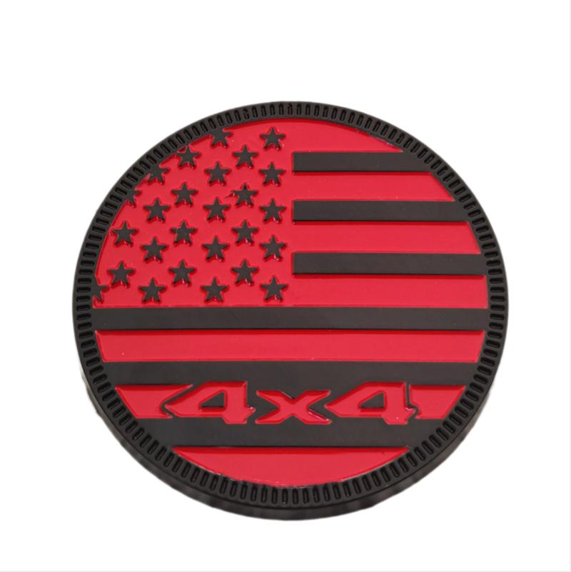 3D Metal Side Fender Rear Trunk Badge Emblem Sticker 4X4 US Flag For Jeep Wrangler Grand Cherokee Dodge Car Accessories ALU1