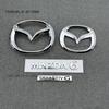 Front Grille Rear Trunk Emblem Badge Logo Black Chrome Base For MAZDA6 2020 2021 2022 Rear Bumper Hood Trunk Logo Accessories bb1