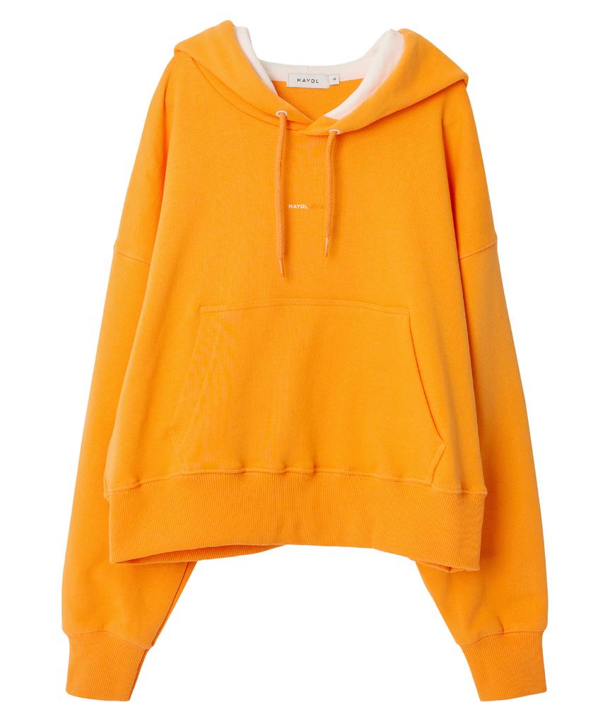 Худи Color Block_Апельсиновая корка