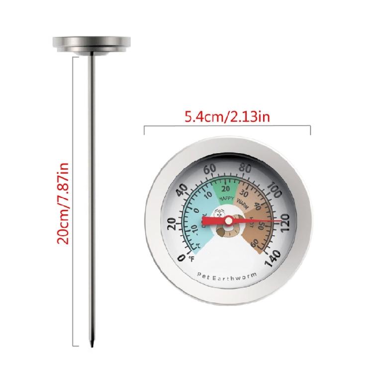 Precisions Temperature Measurement with Long Metal Probe Soil Thermometer