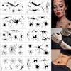 10pcs Body Makeup Halloween Tattoo Stickers Waterproof Spider Web Tattoos  Makeup Performance