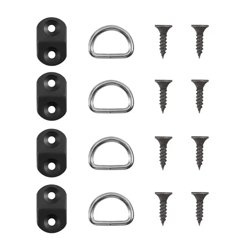 4 комплекта, аксессуары для напольных крючков для багажника, напольная сетка для багажника, крепежный крючок, кольцевая петля, комплект для крепления сетки для плоского экрана